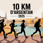 Course urbaine 10 km d'argentan 2025 illustration automne