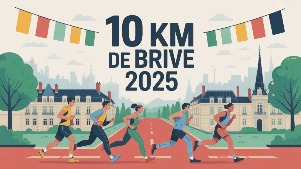 Course à pied 10 km de Brive 2025 centre-ville ambiance printemps