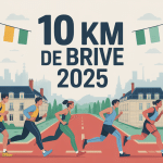 Course à pied 10 km de Brive 2025 centre-ville ambiance printemps
