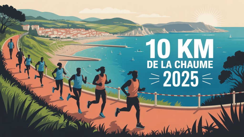 Illustration 10 km de la chaume 2025 course à pied sur parcours côtier