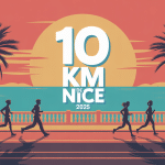 Vue panoramique course 10 km de Nice 2025 au bord de mer