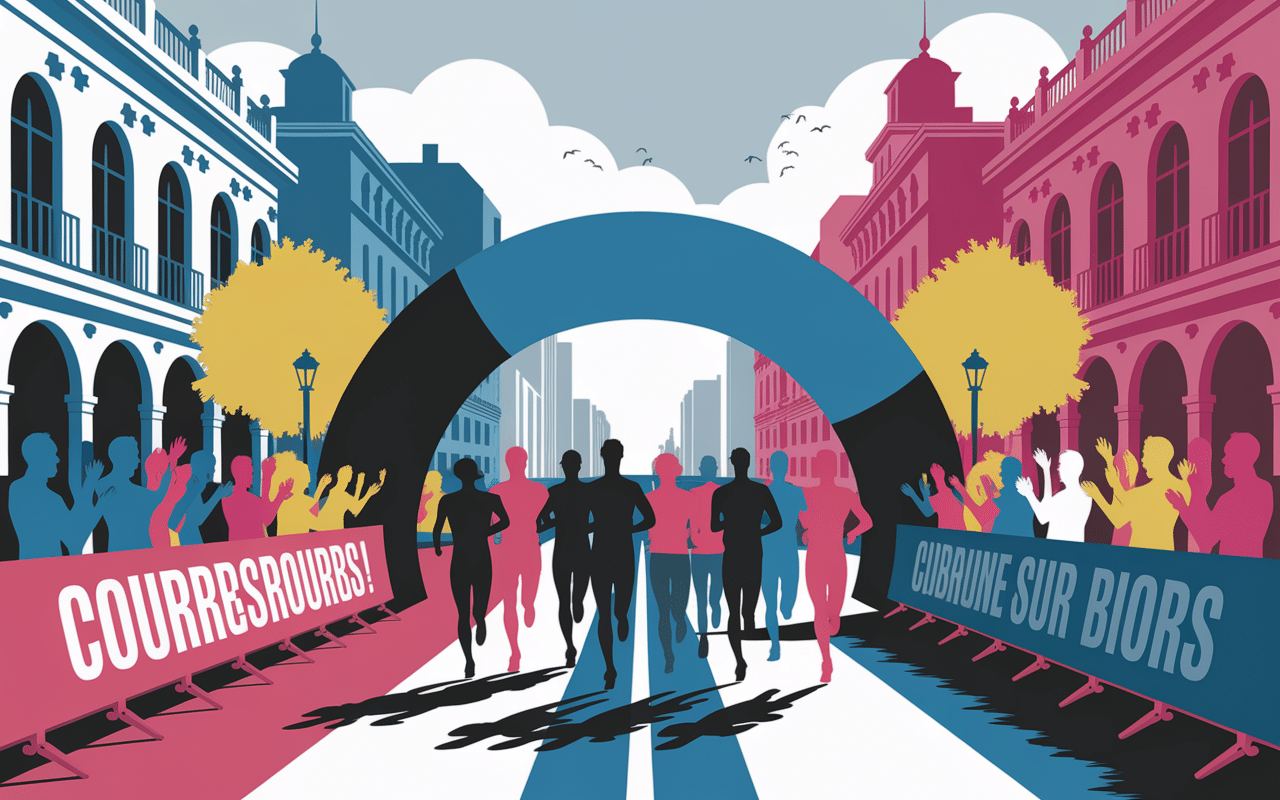 Départ course 10 km de Rouen 2025 ambiance festive