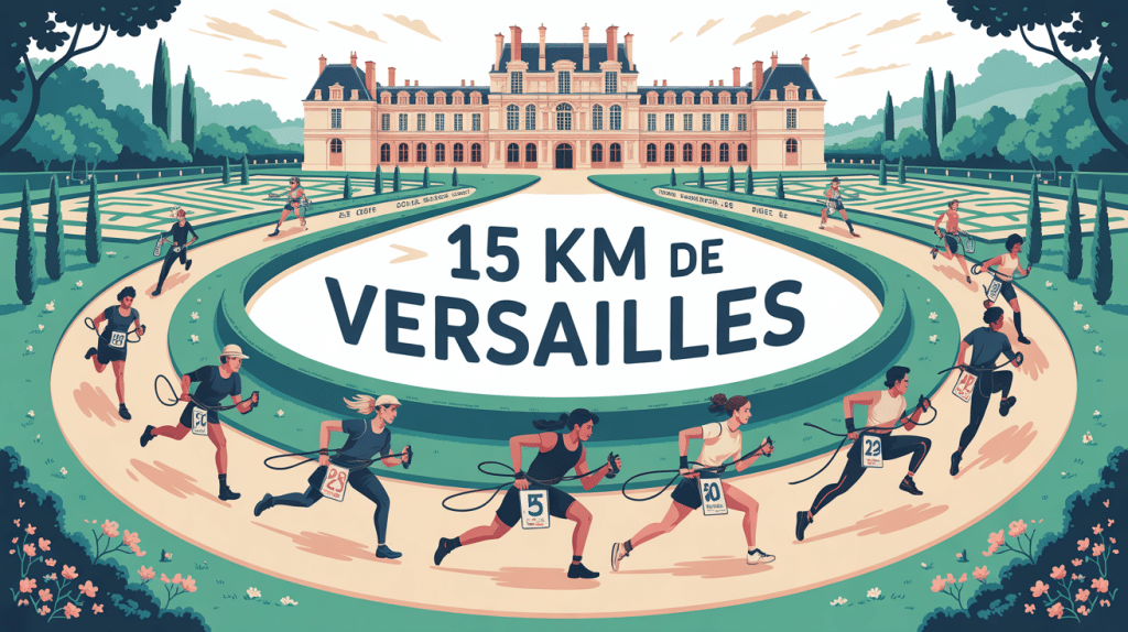 Illustration course 15 km de Versailles autour du château