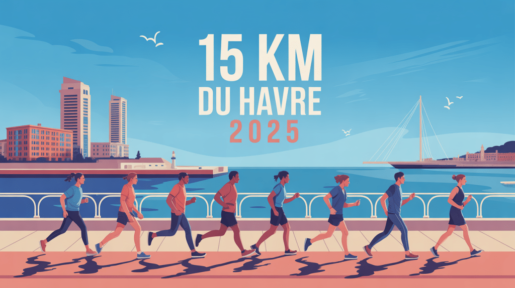 Course 15 km du Havre 2025 bord de mer silhouettes