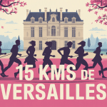 Illustration 15 kms de Versailles silhouettes coureurs château