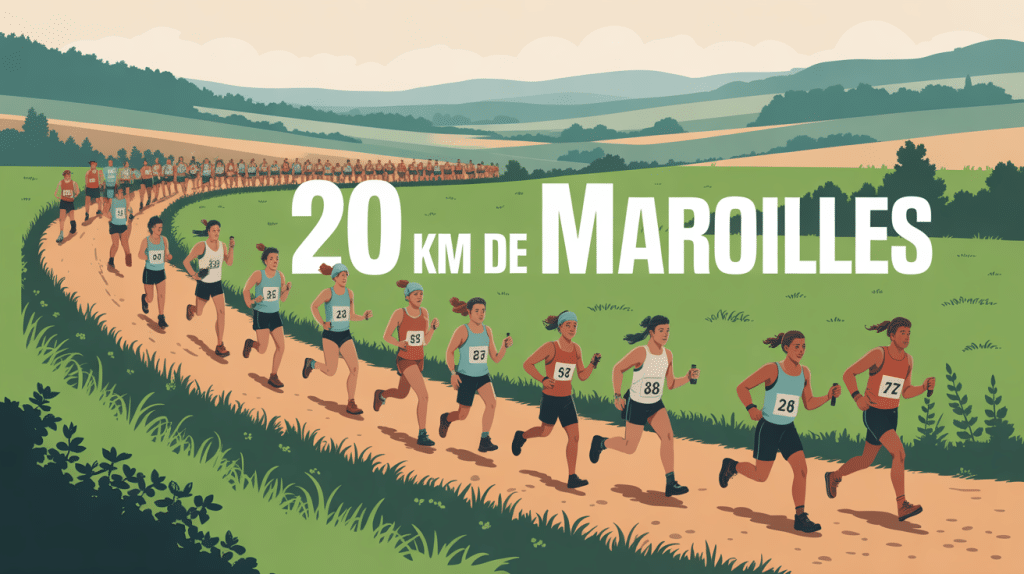 course 20 km de maroilles sur route de campagne nord