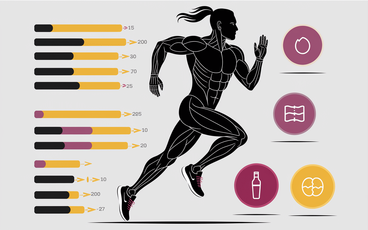 infographie besoins nutritionnels alimentation marathon j-7 menu
