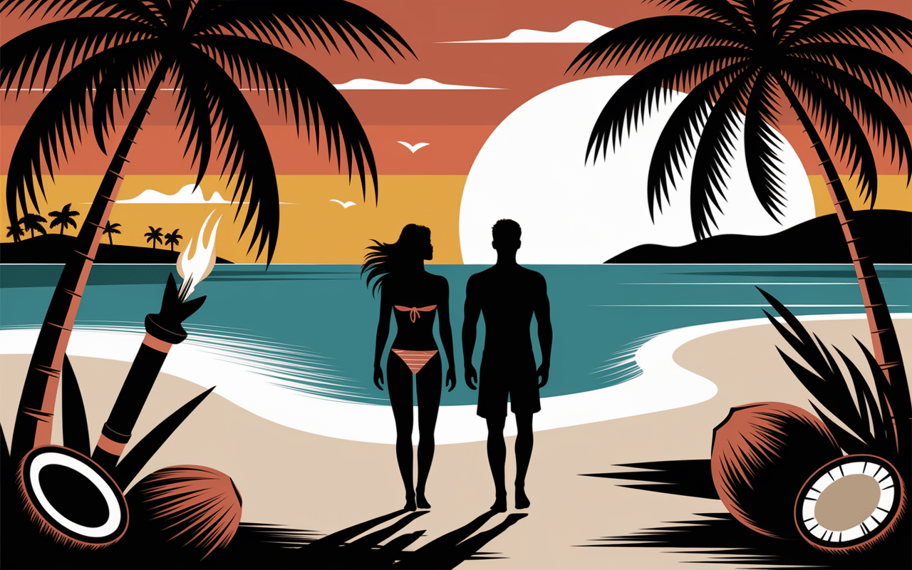 alix noblat et mathieu blanchard koh lanta plage aventure