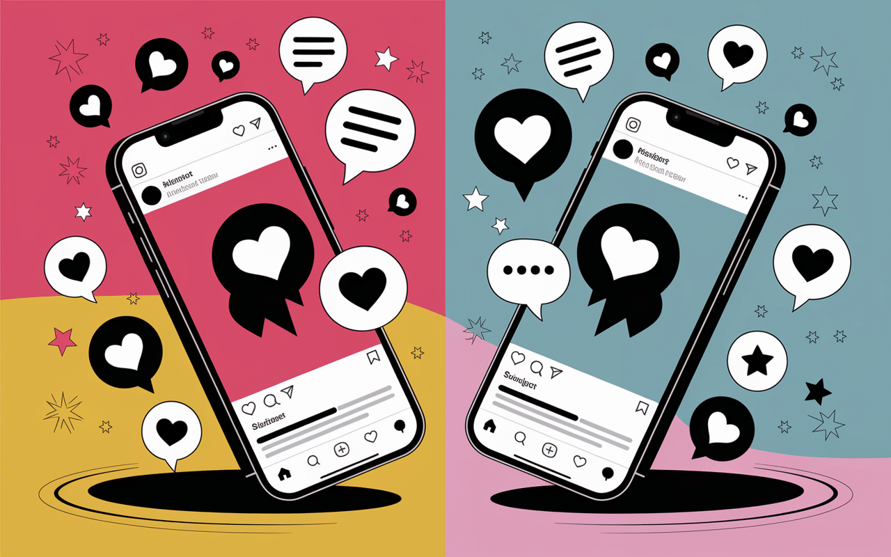 alix noblat et mathieu blanchard illustration reseaux sociaux