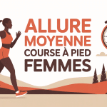 femme courant allure moyenne course à pied femme
