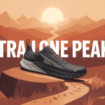 altra lone peak 7 chaussure de trail sur sentier montagne