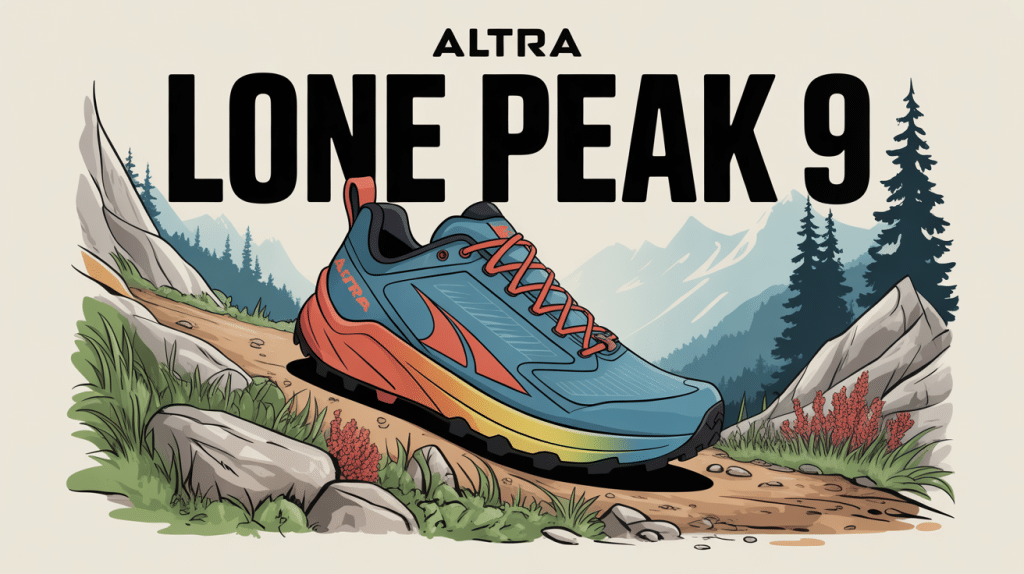 altra lone peak 9 sur sentier montagne chaussure trail