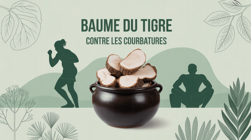 baume du tigre courbatures pot ouvert avec sportif