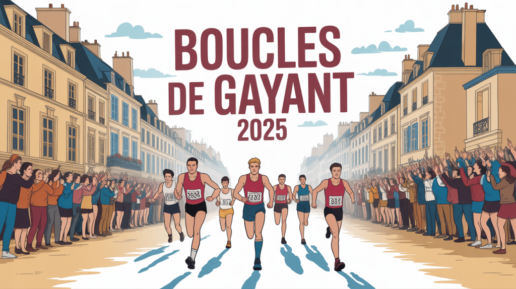 Boucles de Gayant 2025 course Douai beffroi foule sportive