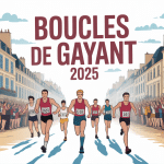 Boucles de Gayant 2025 course Douai beffroi foule sportive