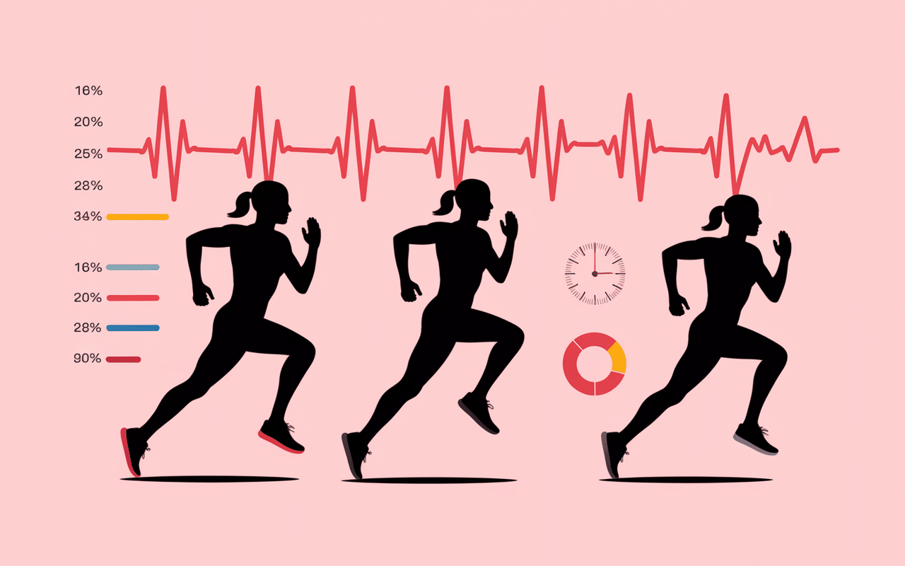 bpm course à pied zones cardiaques coureurs infographie
