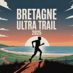 coureur silhouette bretagne ultra trail 2025 falaises landes sentier