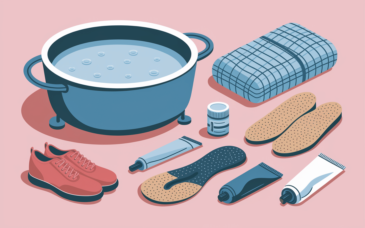 Solutions apaisantes brulure dans le pied illustration