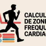 Calcul zone de fréquence cardiaque illustration silhouette coureur cardiogramme