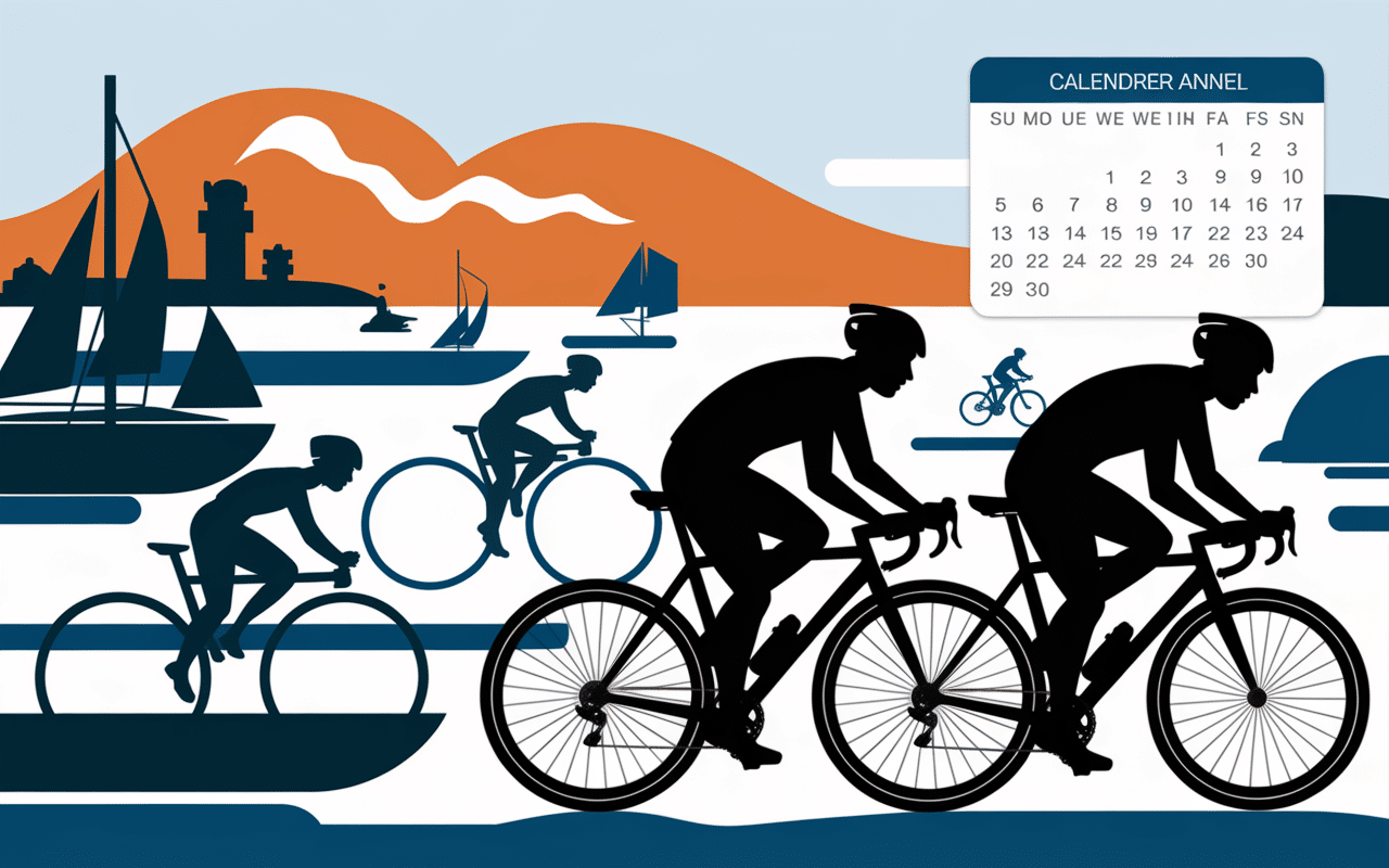 Illustration des sports du calendrier des courses au Sables d'Olonne