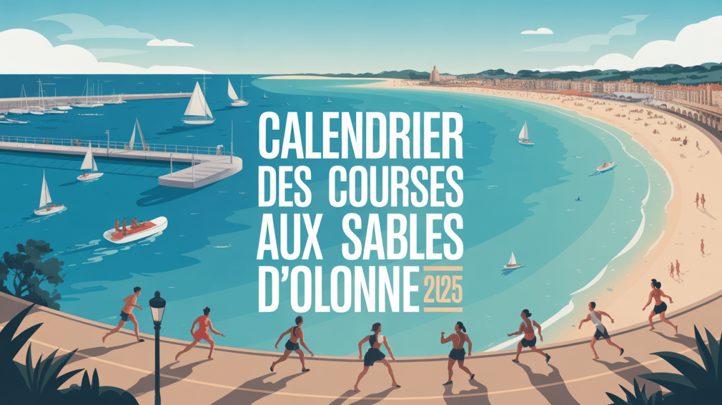 Vue panoramique dynamique calendrier des courses au Sables d'Olonne