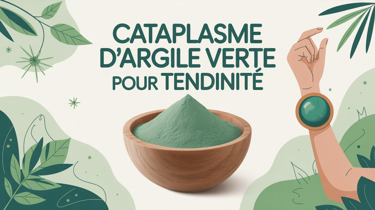 Cataplasme argile verte pour tendinite sur bras