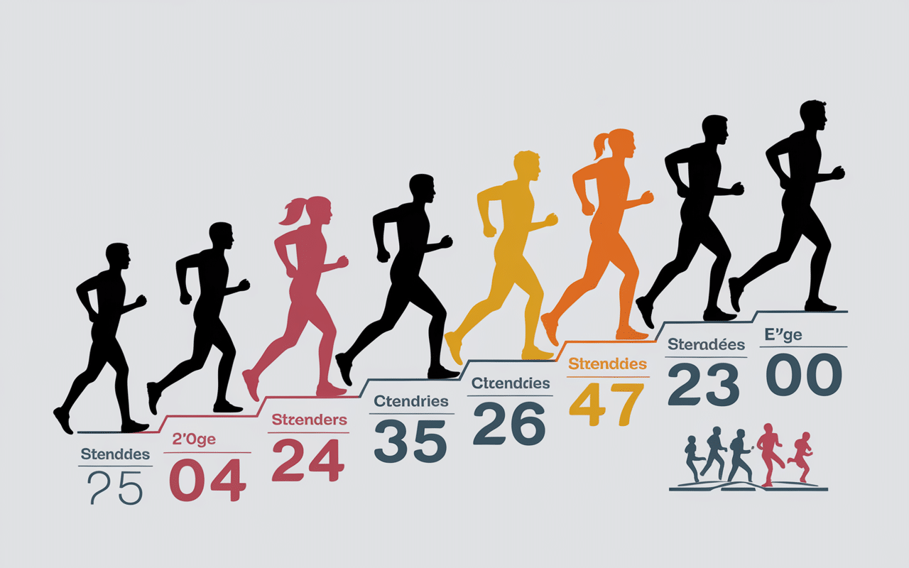 Évolution groupes âge catégorie course à pied 2024
