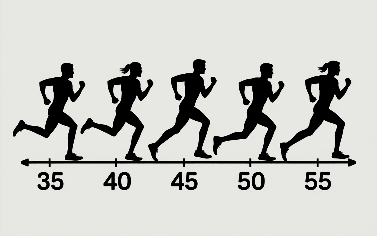 Infographie âge catégorie course à pied master