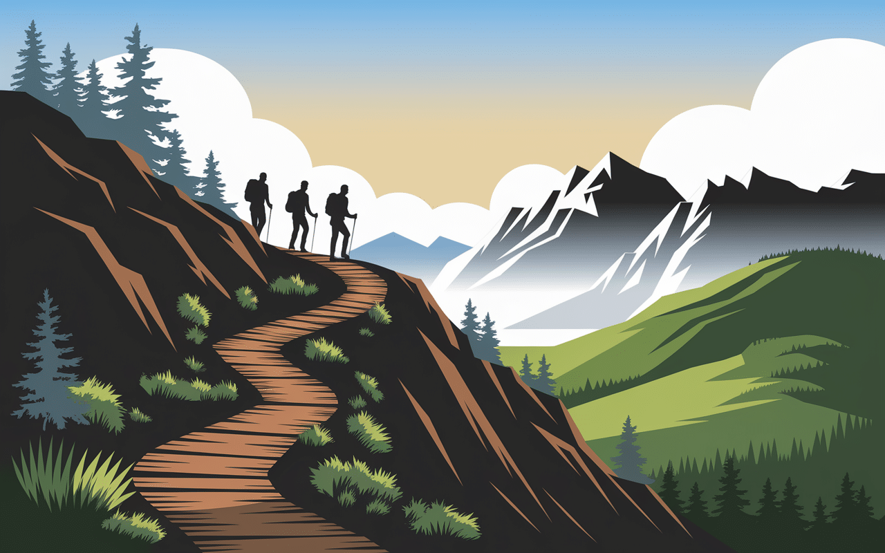 chemin des muletiers puy de dome randonneurs montée volcan