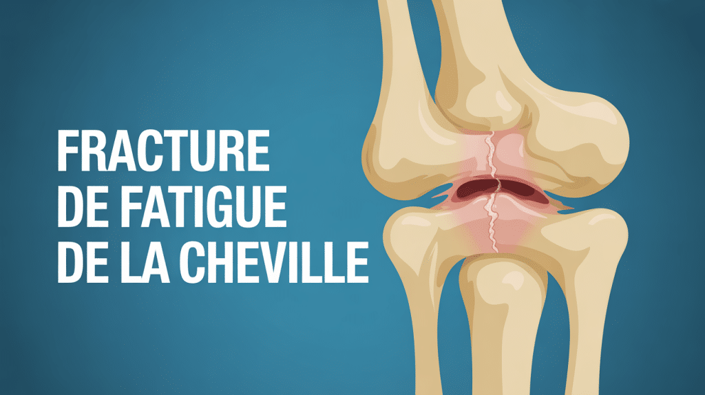 Schéma cheville fracture de fatigue microfissure