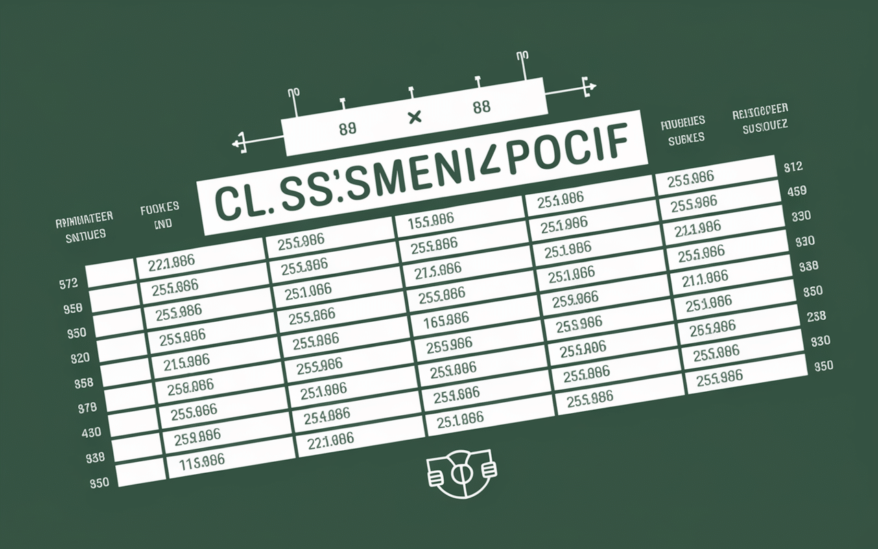 classement as la châtaigneraie tableau résultats