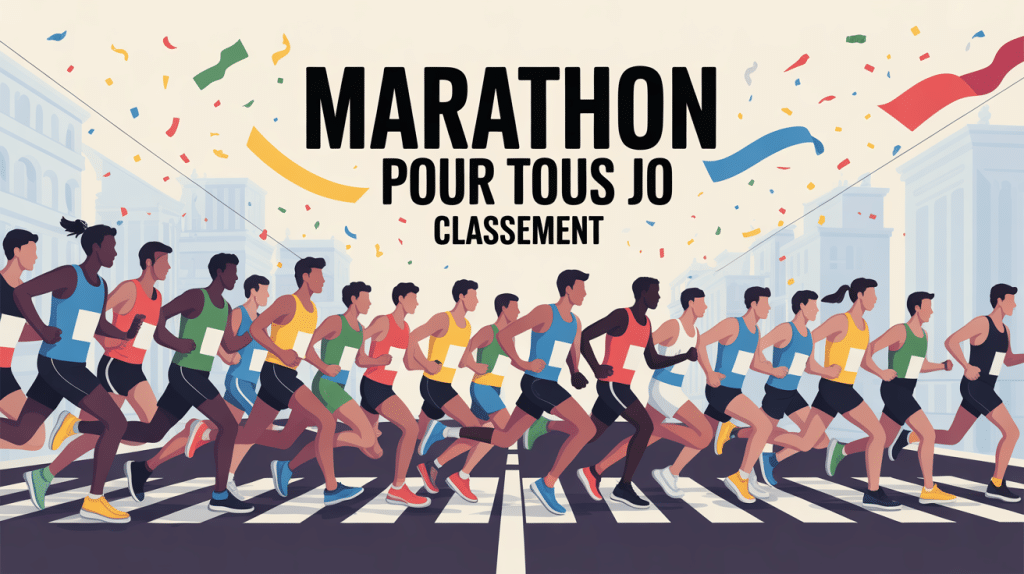 foule coureurs classement marathon pour tous JO 2024