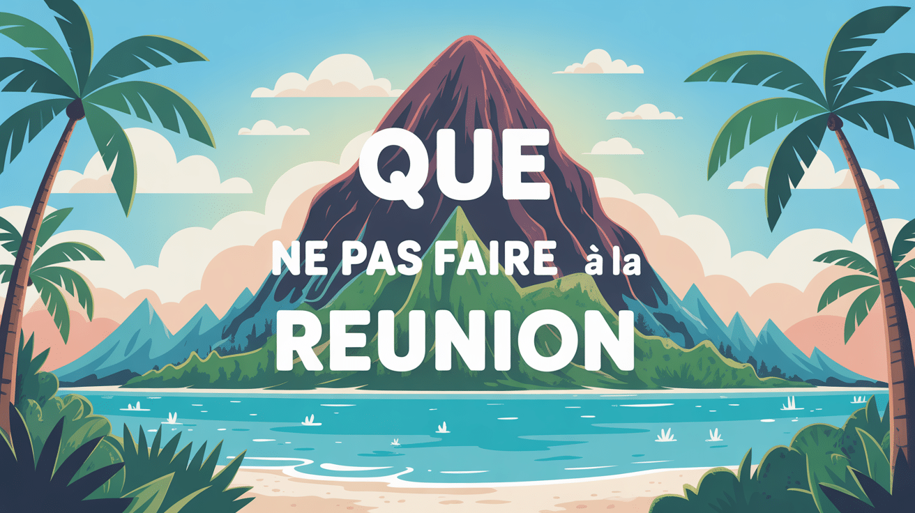 Illustration île tropicale à éviter à La Réunion