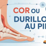 illustration cor au pied ou durillon comparatif