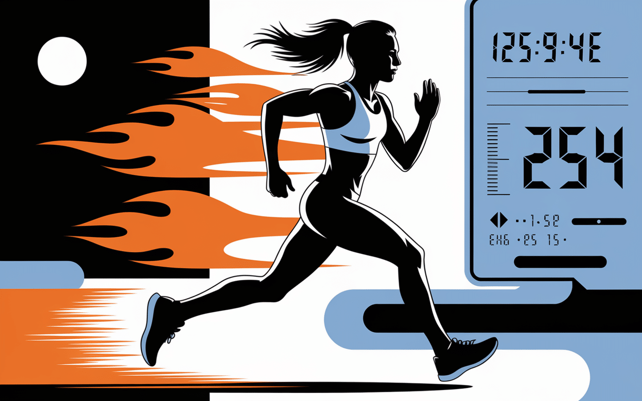 Courir combien de temps pour perdre 1 kg calories brulées illustration