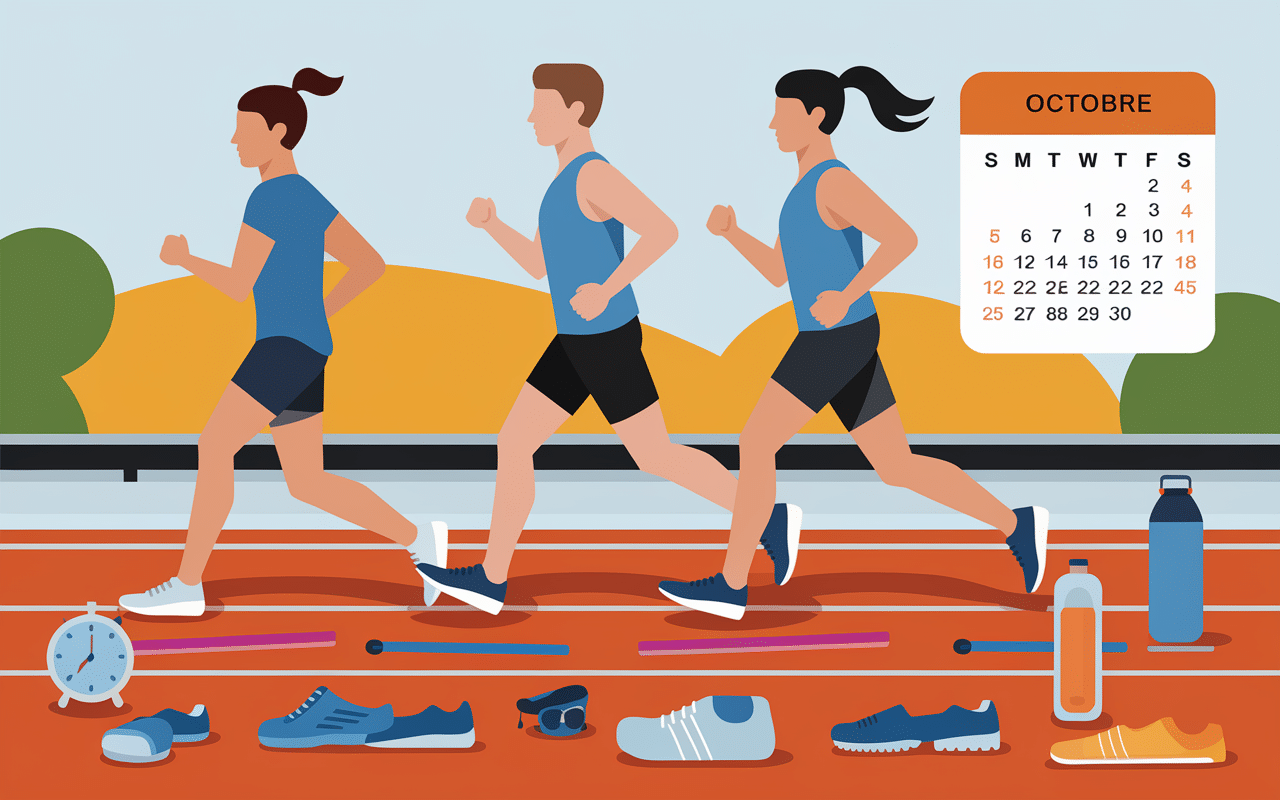 Coureurs échauffement 10 km d'argentan 2025