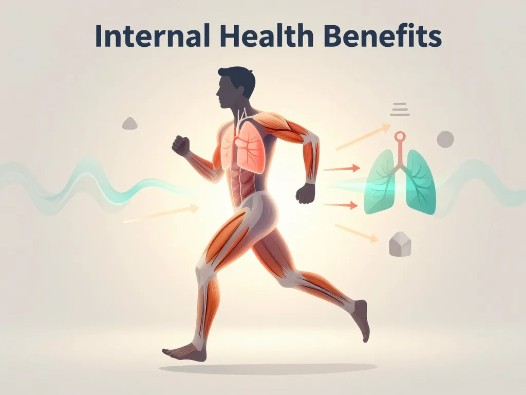 Visualisation des bienfaits de la course a pied sur cœur, poumons et muscles