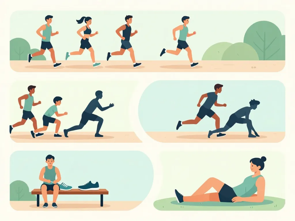 Vignettes des bienfaits de la course a pied : progression, renforcement et récupération