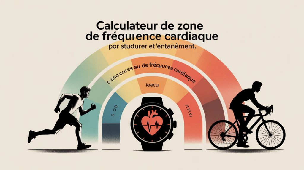 calculateur zone frequence cardiaque arcs concentriques coureur montre