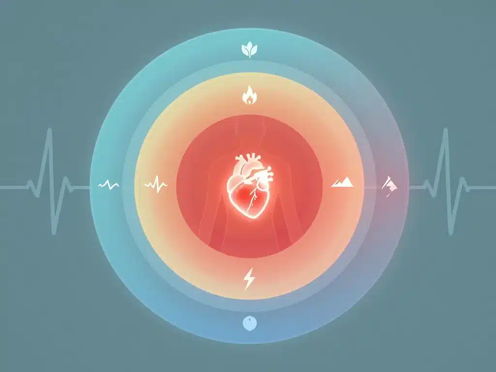 calculateur zone frequence cardiaque anneaux concentriques icones