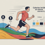 Illustration vectorielle calories course a pieds facteurs influents