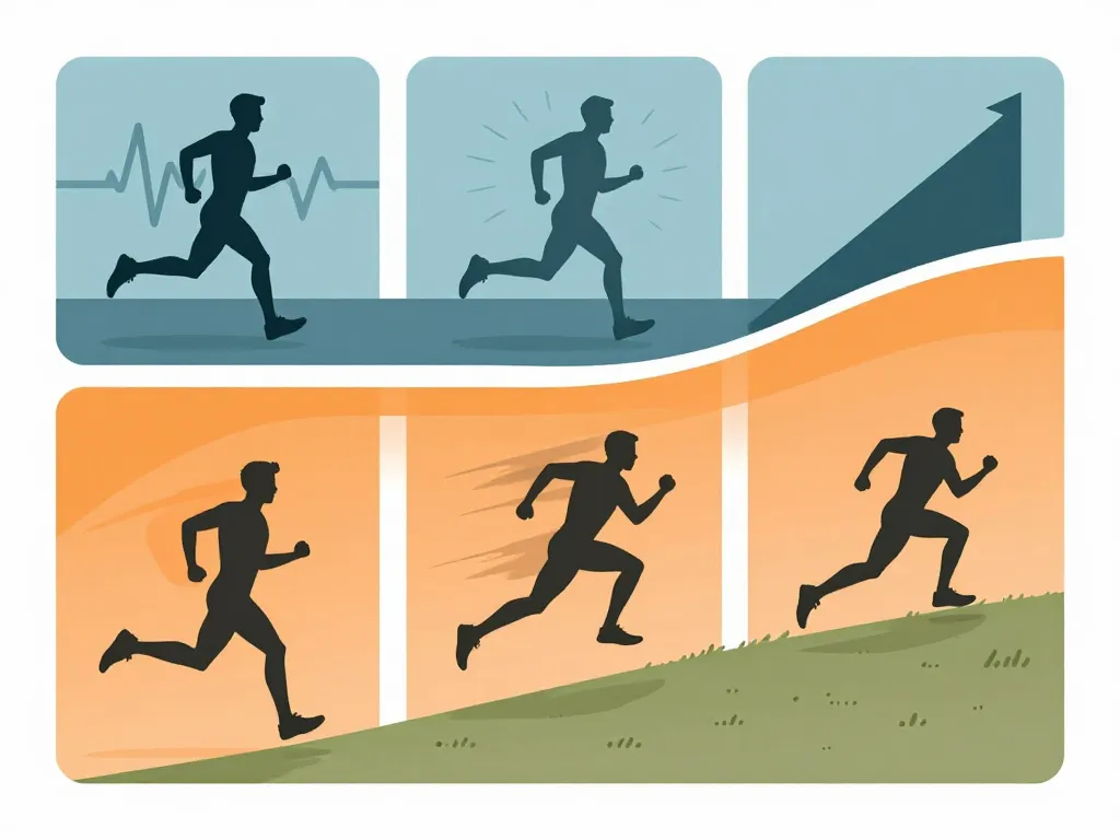 Diagramme comment progresser en course a pied: endurance fractionné côtes