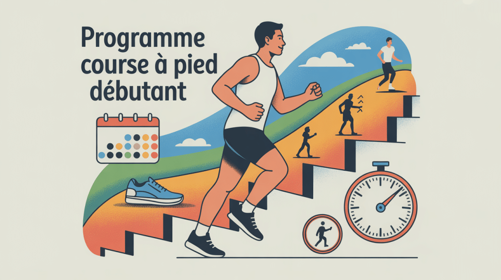 Illustration course a pied debutant programme inspirante