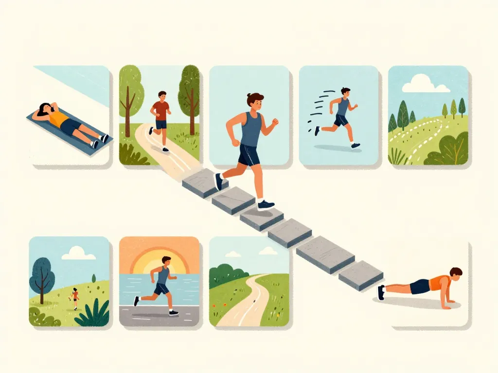 Illustration entrainement a la course semaine type