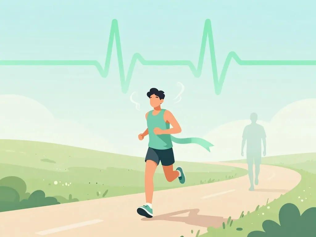 Scene frequence cardiaque endurance fondamentale coureur détendu