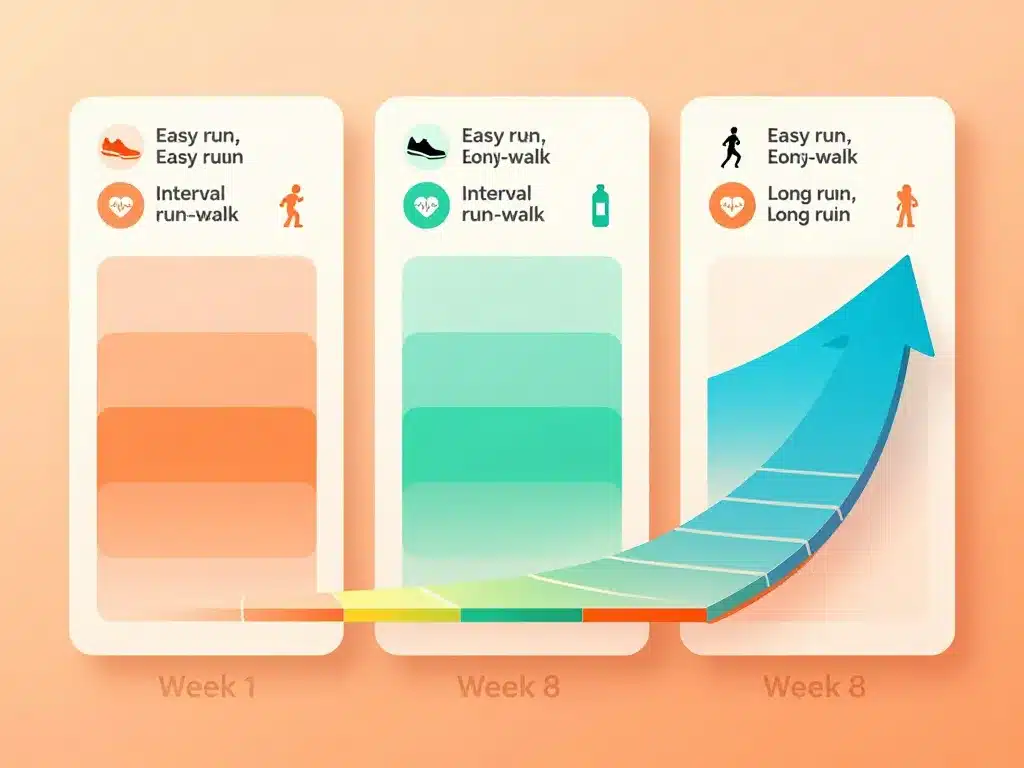 Programme course a pied débutant diagramme progressif