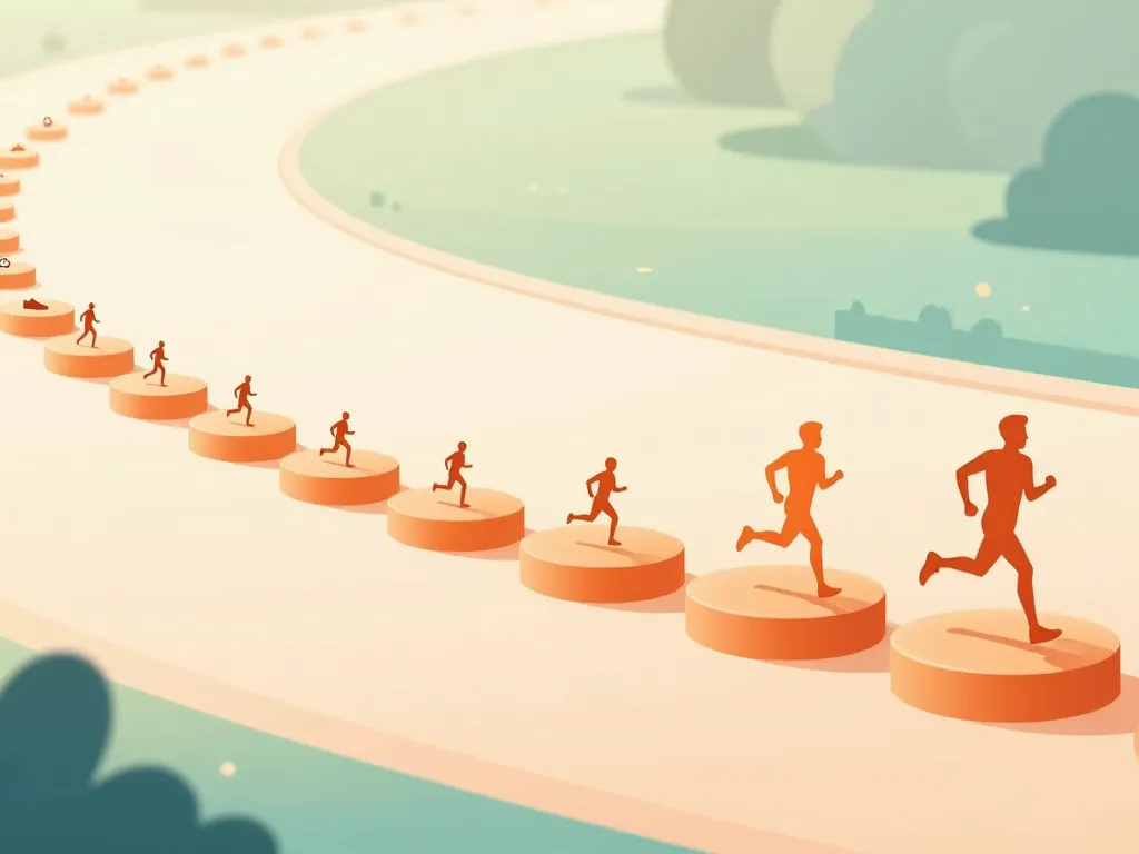 Diagramme programme pour debuter la course a pied 8 semaines