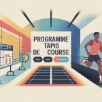 Illustration programme pour tapis de course en-tête
