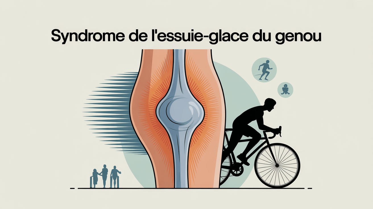 syndrome de l essuie glace genou coupe anatomique explicative