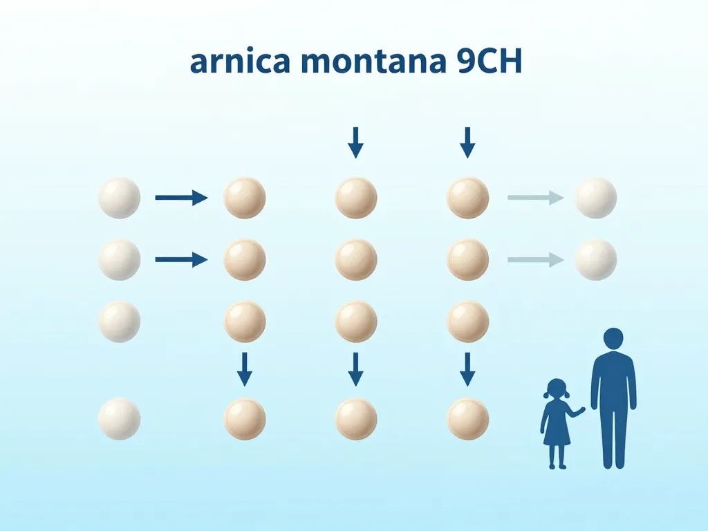 Diagramme granules arnica montana 9ch dosage enfant adulte